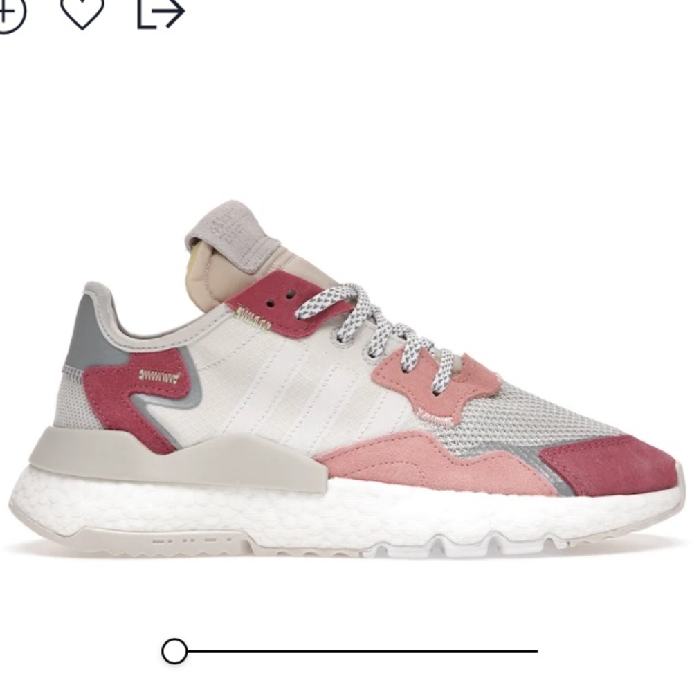 Adidas Nite Jogger White Trace Pink 5.5
